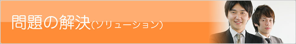 問題の解決(ソリューション)
